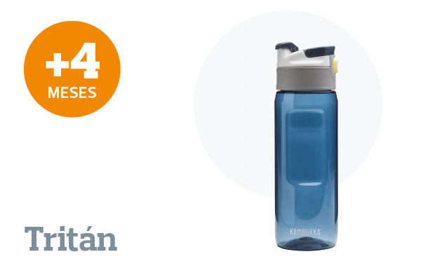 Botella reutilizable de tritán